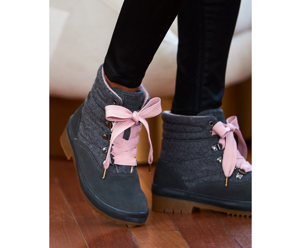 Botas Keds Mujer Grises Oscuro - Camp Water-Resistant W/ Thinsulate™ - 5297-CYOXK